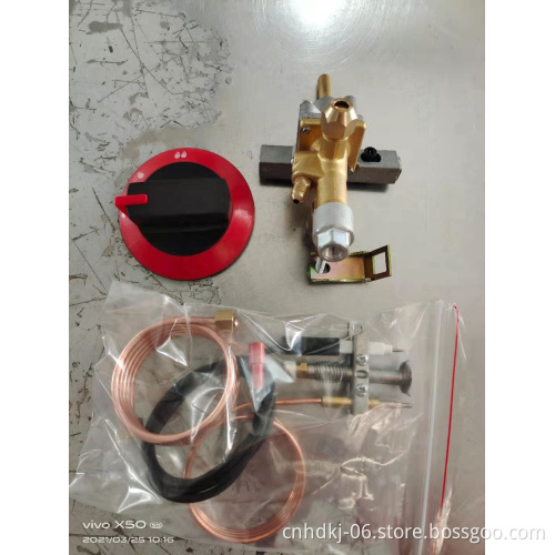 gas heater valve with thermocouple and knob pilot burner control safety valve